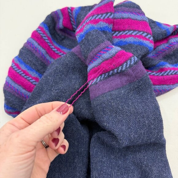 Qinti Peru Baby Alpaca Wool Cowl Neck Knit Poncho Sweater Womens OS - Picture 3 of 11